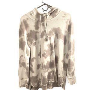 Jane and Delancey Hooded Sweatshirt Tie Dye Longsleeve Pullover Large